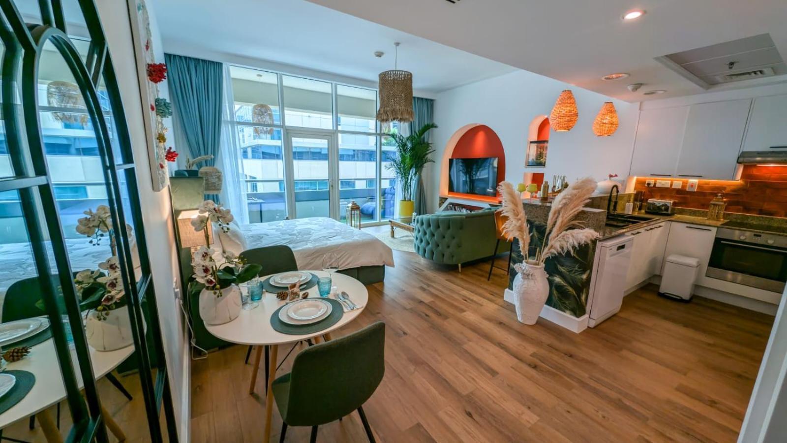 Feral Homes With Burj Khalifa View شقة دبي
