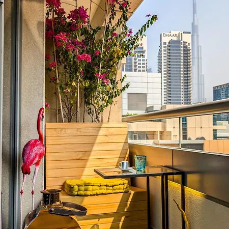 Feral Homes Studio With Burj Khalifa View Дубай Екстер'єр фото